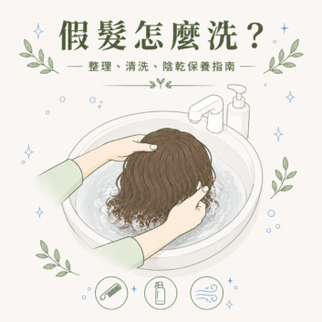 假髮怎麼洗？依髮絲材質分類的完整假髮保養指南